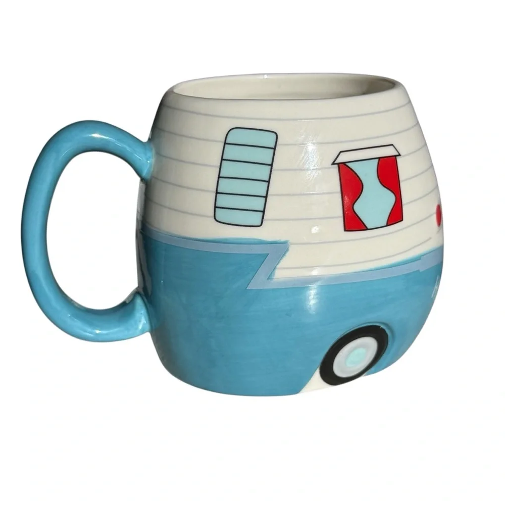 BASS PRO SHOPS HAPPY CAMPER CERAMIC MUG – 16 OZ CAMPER VAN DESIGN